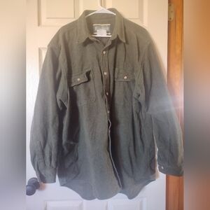 Field & Stream Wool Dark Green Shirt Jacket